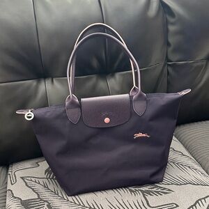 Longchamp Dark Purple Tote Bag